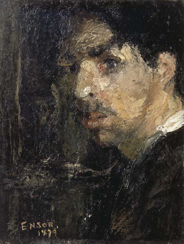 James Ensor Self-Portrait,Called The Big Head oil painting image